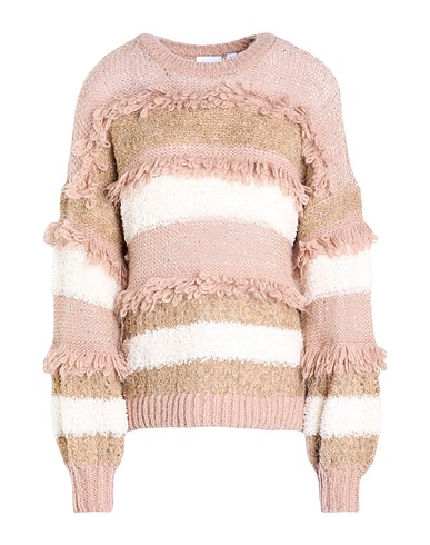 VILA Jumper Light brown 63% Polyester, 18% Recycled polyester, 7% Acrylic, 7% Polyamide, 5% Wool