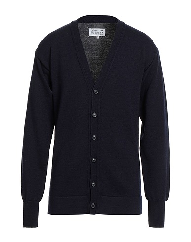MAISON MARGIELA Cardigan Midnight blue 100% Virgin Wool