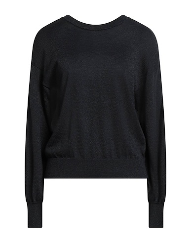 VILA Sweater Black 59% Recycled polyester, 15% Acrylic, 15% Polyamide, 6% Metallic fiber, 5% Wool