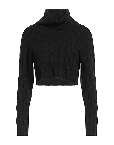 VILA Turtleneck Black 50% Polyester, 48% Acrylic, 2% Elastane