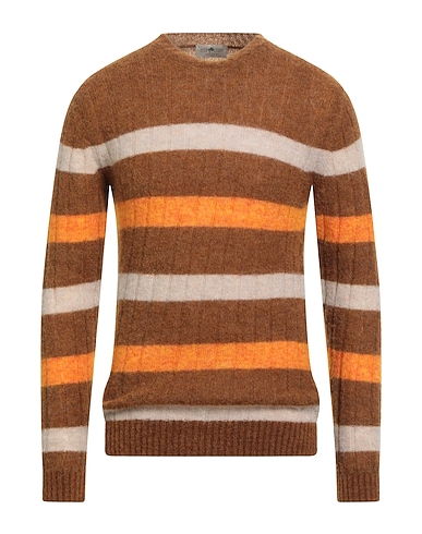 IRISH CRONE Jumper Brown 50% Alpaca wool, 30% Polyamide, 20% Wool