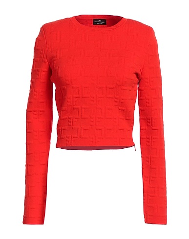 ELISABETTA FRANCHI Sweater Tomato red 53% Viscose, 25% Polypropylene, 22% Polyester