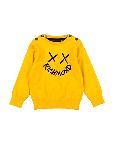JOHN RICHMOND Pullover Senape 50% Viscosa, 28% Poliestere, 22% Nylon