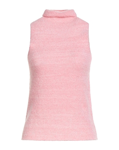 VICOLO Polo neck Pink 52% Polyester, 48% Polyamide