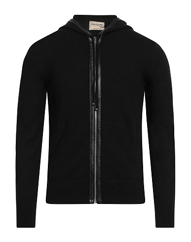 EXEMPLAIRE Cardigan Nero 80% Cachemire, 20% Lana di cincillà, Lana d'agnello