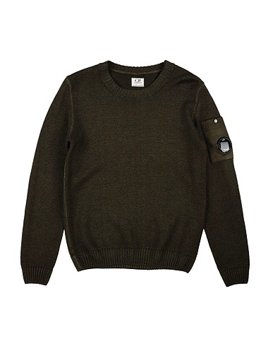 C.P. COMPANY UNDERSIXTEEN Pullover Verde militare 100% Lana