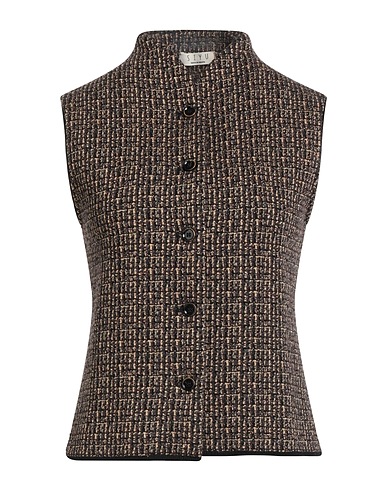 SIYU Cardigan Chocolate brown 100% Merino Wool