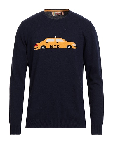 BOB Pullover Marineblau 40% Wolle, 25% Viskose, 25% Polyamid, 10% Kaschmir