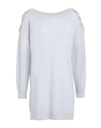 LIU •JO Pullover BETTER Hellgrau 65% Viskose, 18% Polyamid, 17% Metallisiertes Polyester