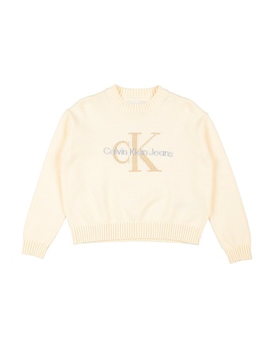 CALVIN KLEIN JEANS Jumper Cream 100% Cotton