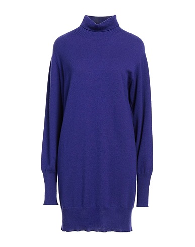 19.70 NINETEEN SEVENTY Short dress Purple 90% Wool, 10% Cashmere