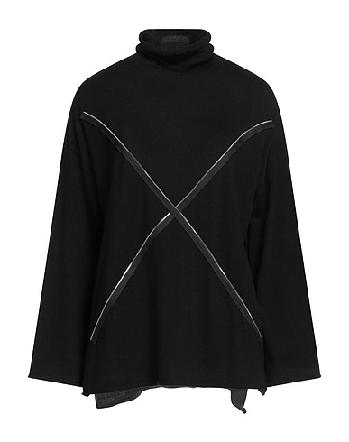 PIERANTONIO GASPARI Polo neck Black 100% Virgin Wool