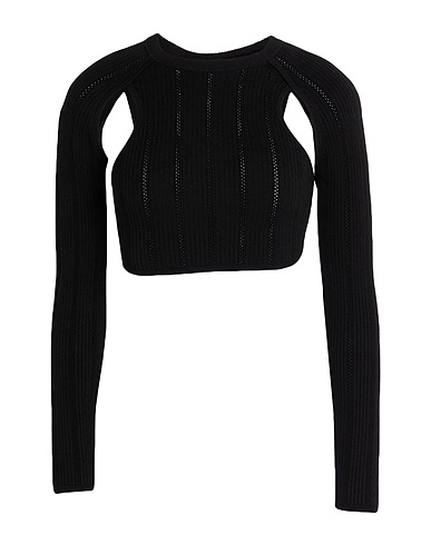 ELISABETTA FRANCHI Sweater Black 53% Lyocell, 29% Polyamide, 13% Silk, 5% Elastane