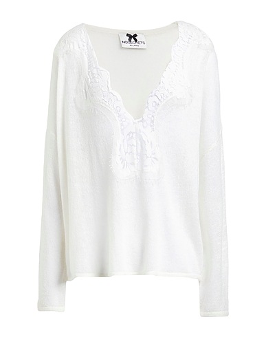 NO SECRETS Jumper Ivory 56% Acrylic, 36% Polyamide, 8% Wool