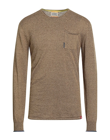 SCOTCH & SODA Jumper Military green 67% Linen, 33% Cotton