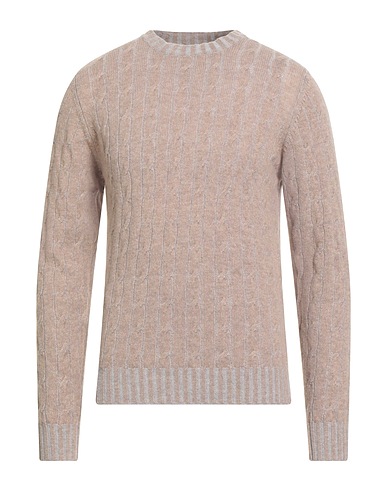 BECOME Pullover Maulwurfsgrau 100% Schurwolle