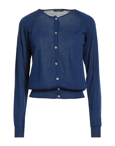 ROBERTO COLLINA Strickjacke Blau 100% Baumwolle