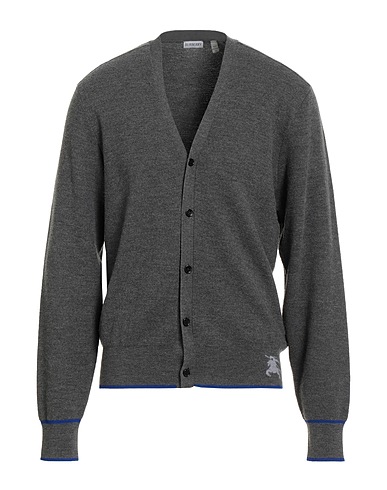 BURBERRY Cardigan Grey 90% Wool, 8% Polyamide, 2% Elastane