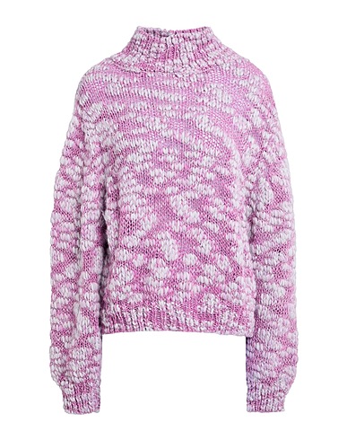 SOALLURE Turtleneck Mauve 72% Acrylic, 15% Wool, 9% Alpaca wool, 3% Metallic Polyester, 1% Polyamide