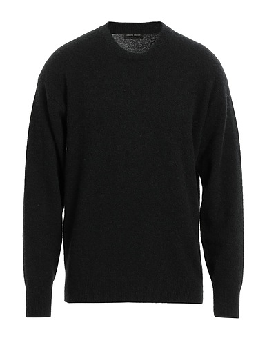 ROBERTO COLLINA Cashmere blend Black 71% Cashmere, 19% Silk, 10% Polyester