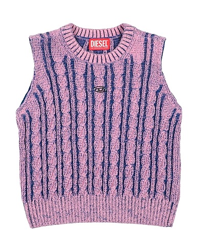 DIESEL Maglia Gilet Rosa 100% Cotone
