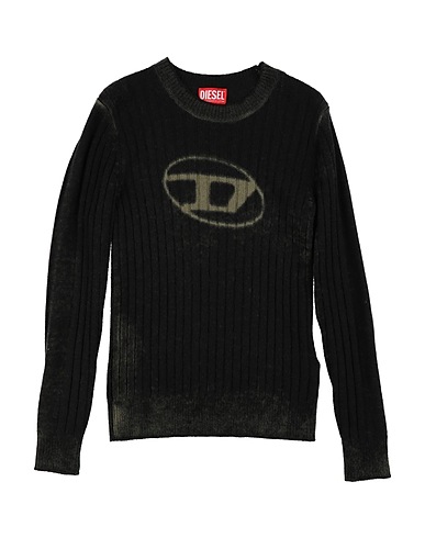 DIESEL Pullover Nero 80% Lana, 20% Rayon