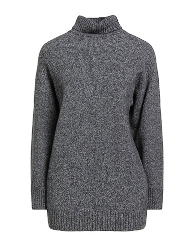 WEEKEND MAX MARA Polo neck Charcoal 45% Alpaca wool, 23% Polyamide, 15% Cotton, 15% Modal, 2% Elastane