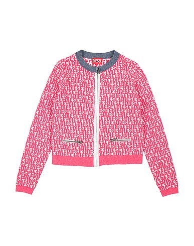 DIESEL Cardigan Fuchsia 74% Cotton, 26% Nylon, Polyamide, Elastane