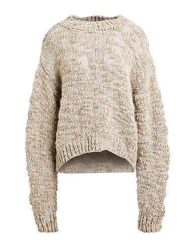 SOALLURE Pullover Hellgrau 72% Acryl, 15% Wolle, 9% Alpakawolle, 3% Metallisiertes Polyester, 1% Polyamid