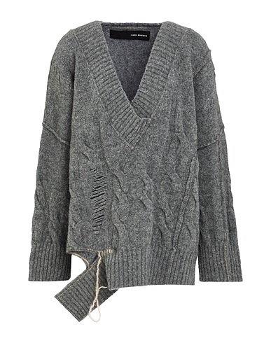 ISABEL BENENATO Pullover Grigio 54% Lana Merino, 22% Lana di yak, 19% Poliammide, 5% Elastan
