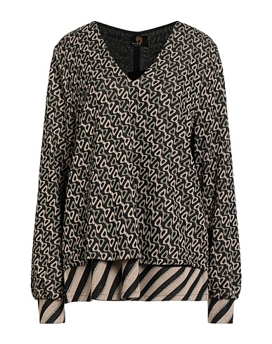 GAI MATTIOLO Sweater GM Dark brown 78% Viscose, 14% Lurex®, 6% Polyester, 2% Elastane