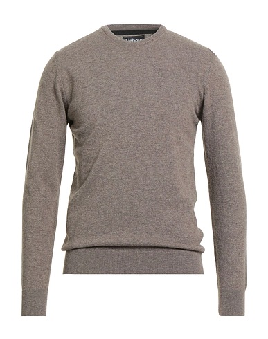 BARBOUR Jumper Taupe 100% Wool