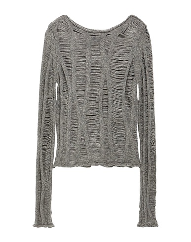 ISABEL BENENATO Pullover Grigio 52% Lana, 35% Lana di cammello, 13% Poliammide
