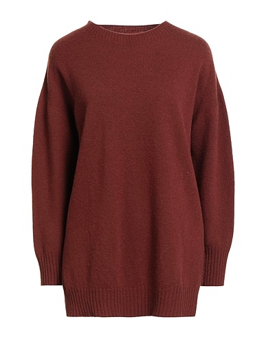 MALÌPARMI Pullover Marrone 85% Lana Vergine, 15% Cachemire