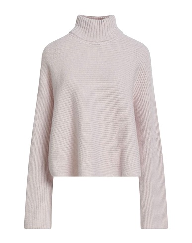 ALYSI Polo neck Sand 100% Merino Wool
