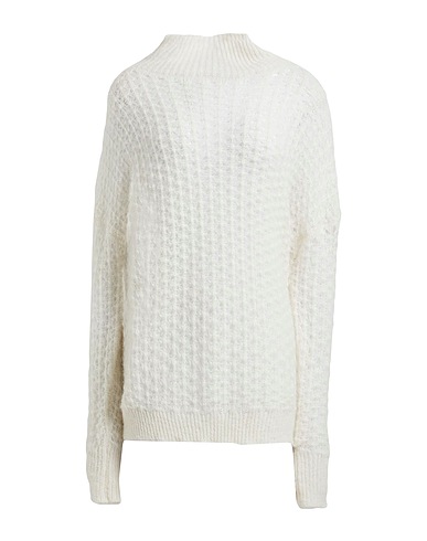 ALYSI Polo neck CRÈME Ivory 50% Alpaca wool, 50% Polyamide