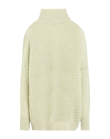 ALYSI Polo neck CRÈME Sage green 50% Alpaca wool, 50% Polyamide