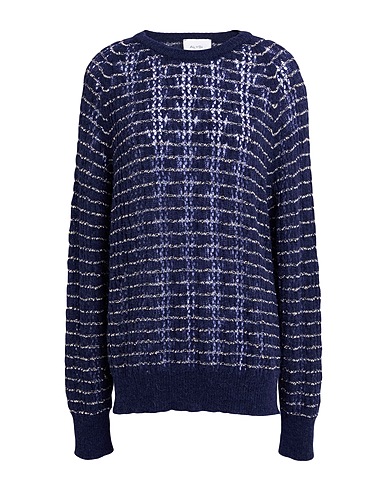 ALYSI Pullover Nachtblau 29% Alpakawolle, 29% Merinowolle, 25% Polyamid, 13% Viskose, 4% Metallfaser