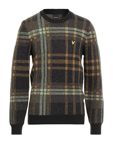 LYLE & SCOTT Jumper Military green 56% Acrylic, 31% Nylon, 10% Wool, 3% Elastane
