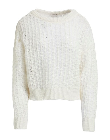 ALYSI Pullover Elfenbein 50% Alpakawolle, 50% Polyamid