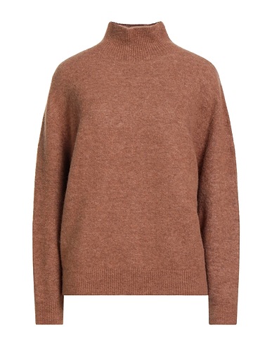 ALYSI Polo neck CHOCOLAT Brown 55% Alpaca wool, 27% Polyamide, 13% Merino Wool, 5% Elastane