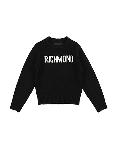 JOHN RICHMOND Jumper Black 75% Acrylic, 22% Polyester, 3% Elastane