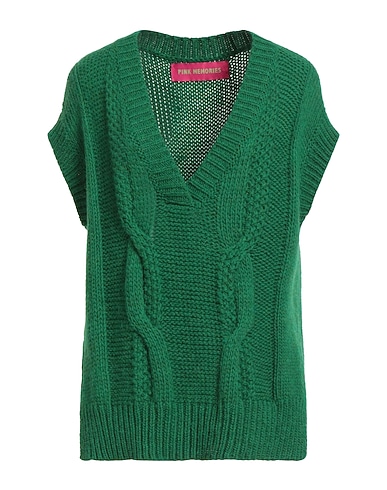 PINK MEMORIES Pullover Verde 40% Acrilico, 20% Lana di alpaca, 20% Lana Merino, 20% Lana