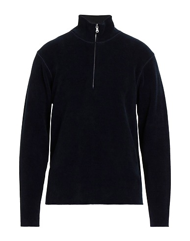 BARENA Jumper with zip Midnight blue 28% Cotton, 27% Viscose, 25% Wool, 20% Acrylic