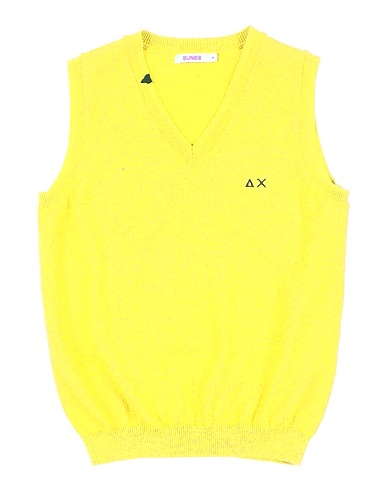 SUN 68 Jumper Yellow 50% Wool, 50% Cotton