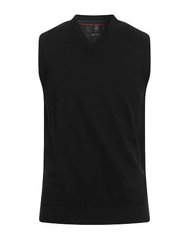 LIU •JO MAN Maglia Gilet Nero 38% Cotone, 27% Lana, 20% Poliammide, 15% Poliestere