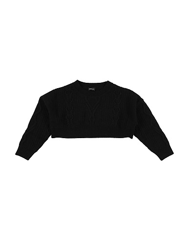 MONNALISA Jumper Black 80% Wool, 20% Polyamide