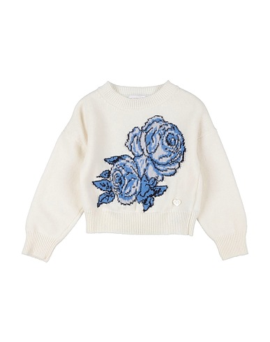 MONNALISA Sweater Ivory 85% Cotton, 15% Wool