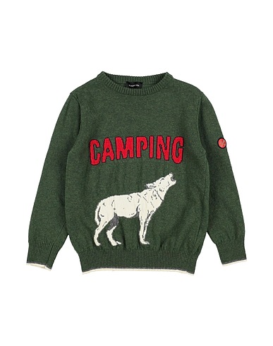 MONNALISA Sweater VERDE MILITARE 40% Viscose, 30% Polyamide, 25% Wool, 5% Cashmere