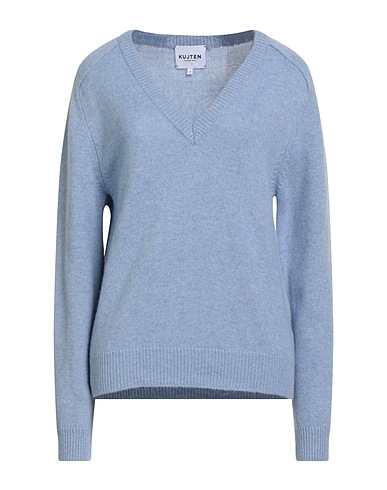 KUJTEN Kaschmirpullover  Hellblau 100% Kaschmir
